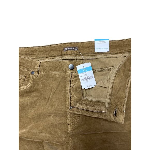 J.McLaughlin Watson Pant  Sz 14 New Timeless Preppy NWT Stretch Slim Fit Camel - Picture 3 of 9
